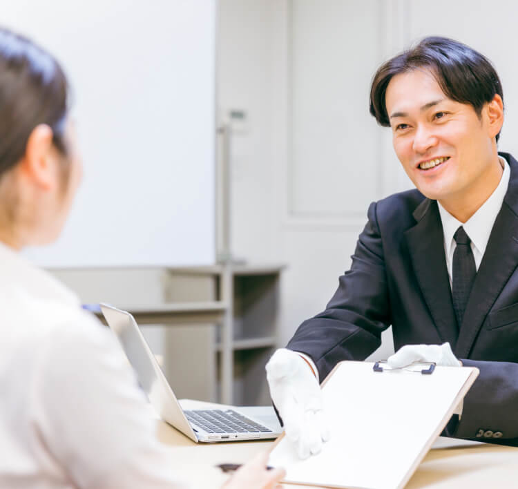 事業承継の相談の様子の写真